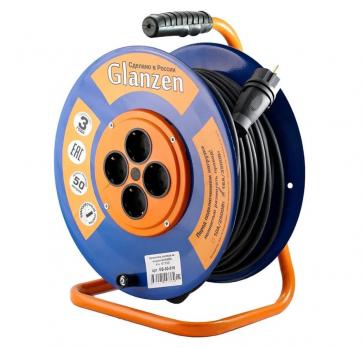 Переноска удлинитель 3х2.5 GLANZEN 50 м.